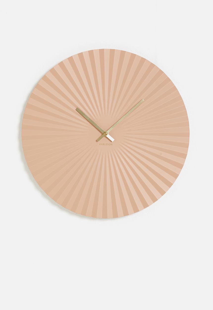 Present Time - Sensu wall clock - pink