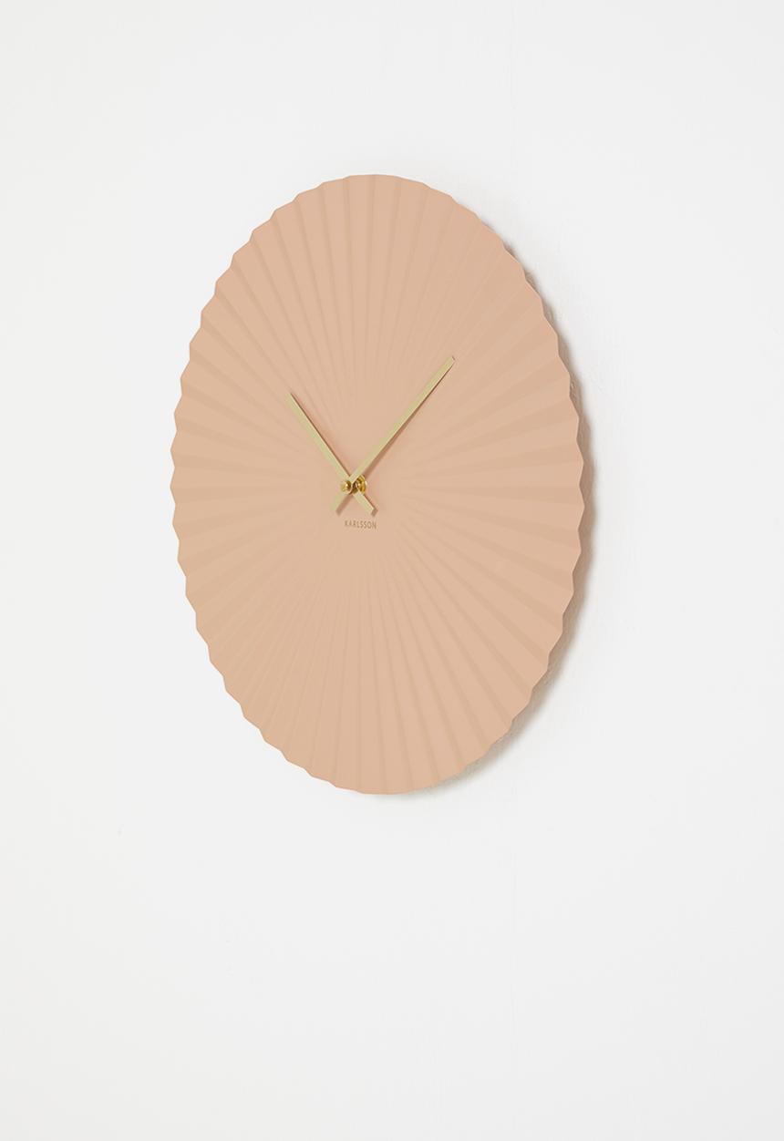 Present Time - Sensu wall clock - pink