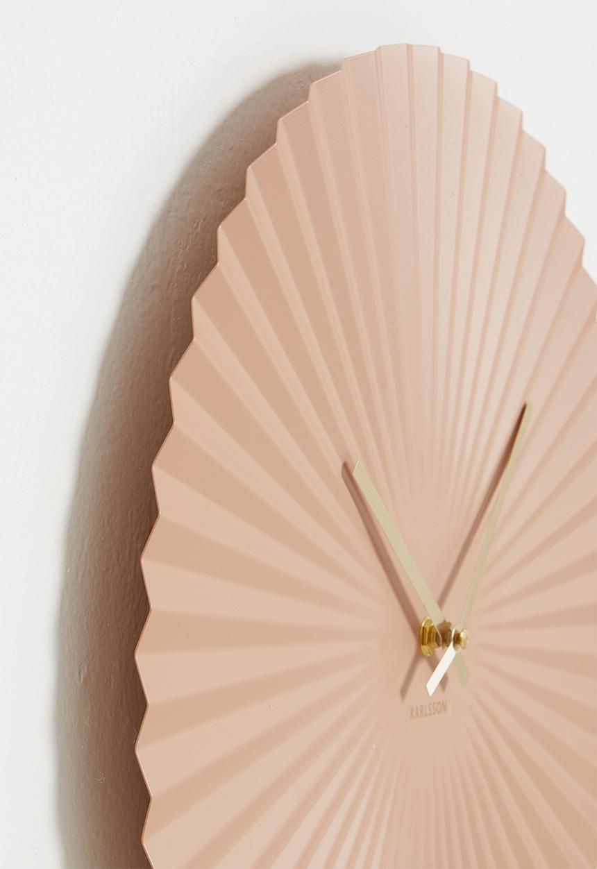 Present Time - Sensu wall clock - pink