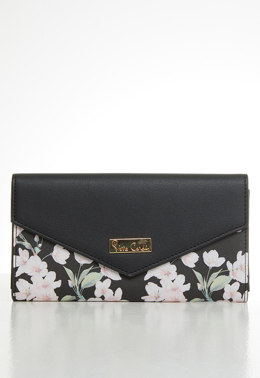 Pierre Cardin - Gia floral purse  - black