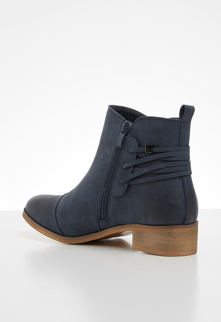 Miss Black - Clovis 2 ankle boot - navy