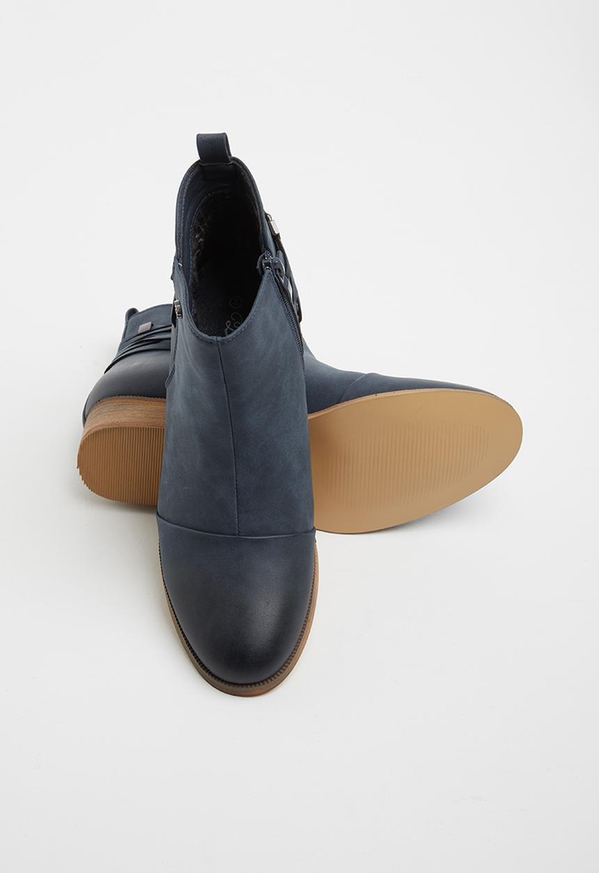 Miss Black - Clovis 2 ankle boot - navy