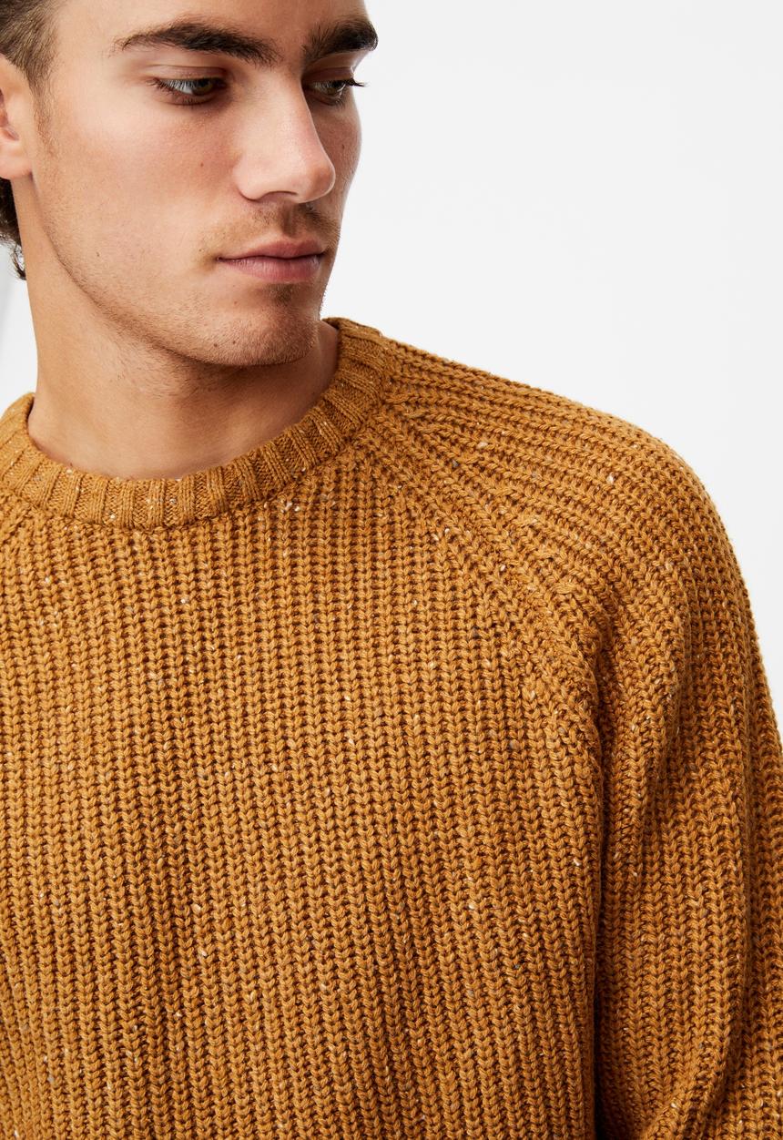 Cotton On - Fisherman knit - mustard marle nep
