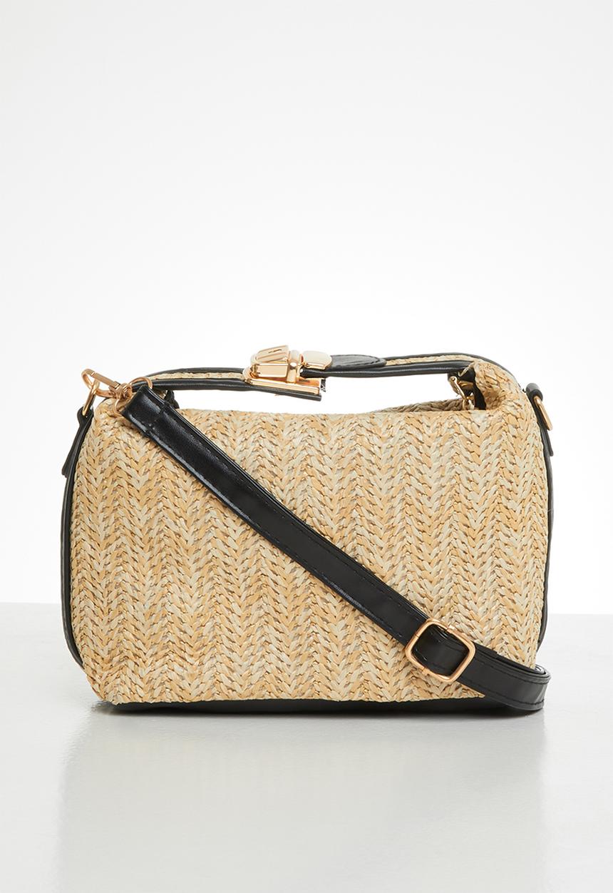 Superbalist - Woven crossbody bag - neutral & black
