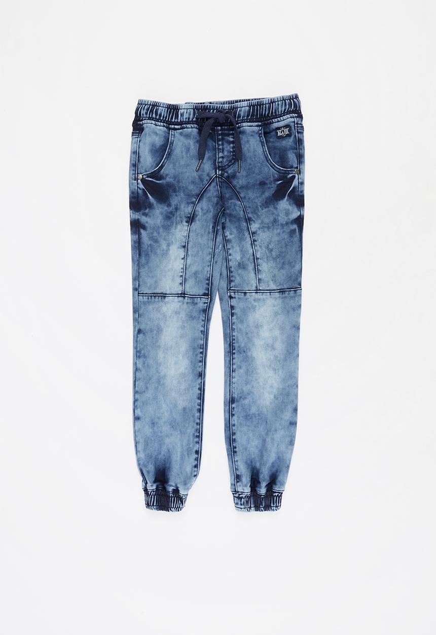 Aca Joe - Big boys denim jogger - blue 