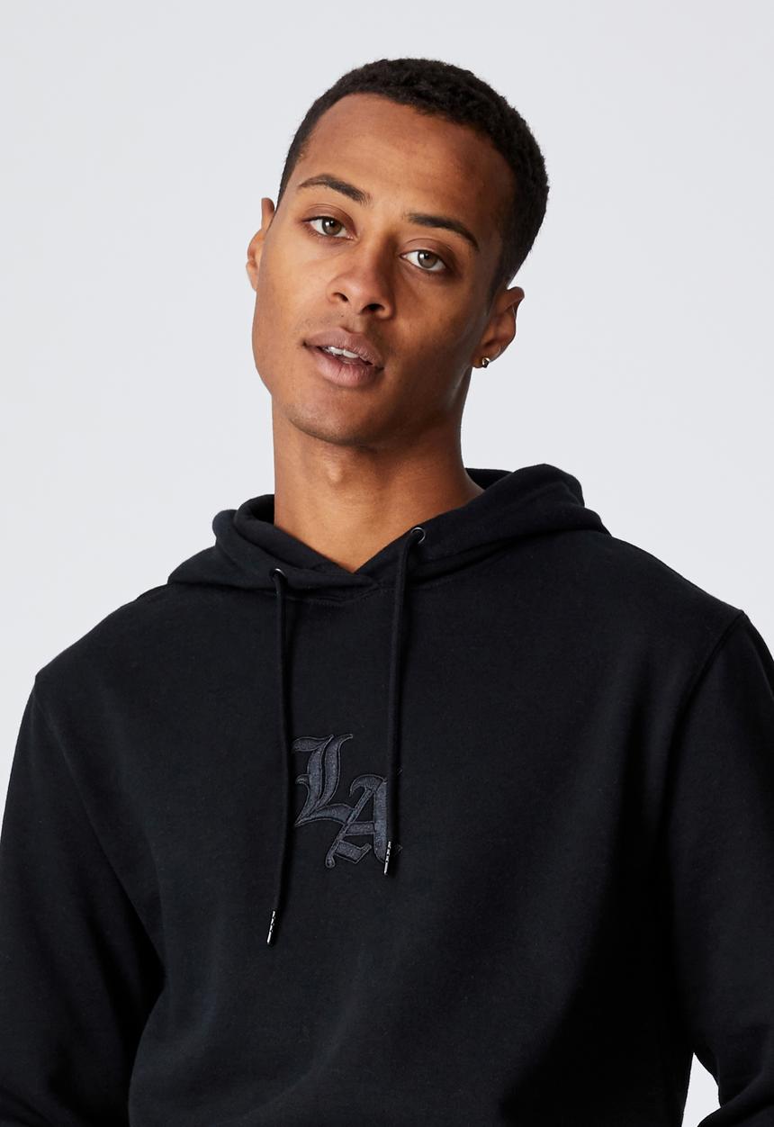 Cotton On - Graphic fleece pullover - black