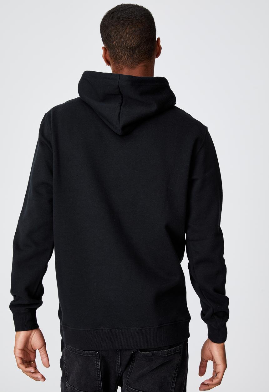 Cotton On - Graphic fleece pullover - black
