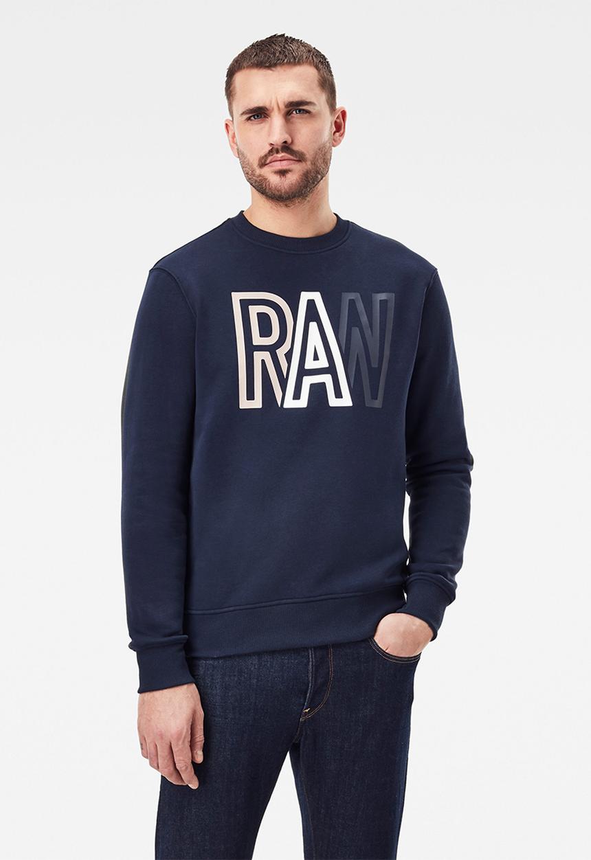 G-STAR - Raw r l\s sweats - sartho blue