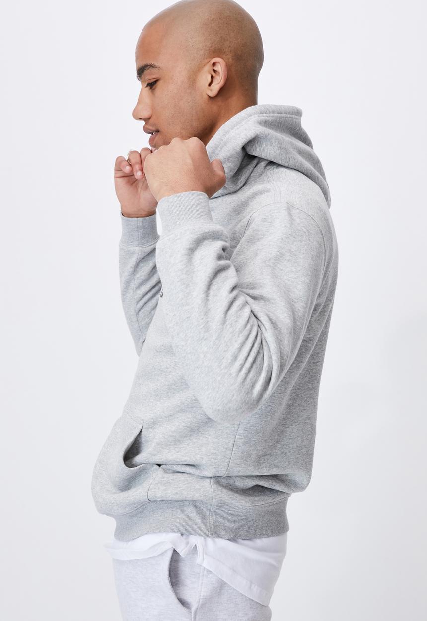 Cotton On - Graphic fleece pullover - light grey marle