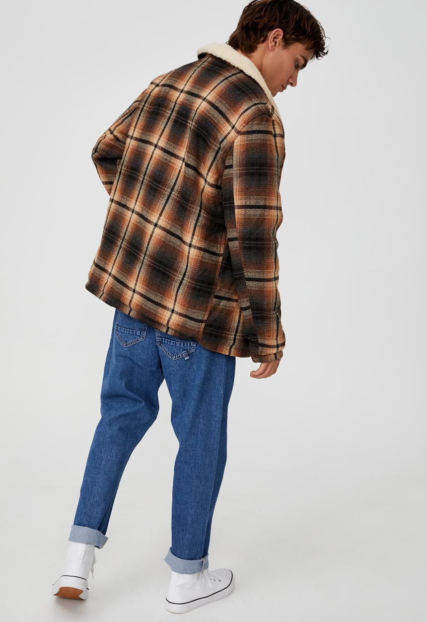 Cotton On - Ranch jacket - black rust check
