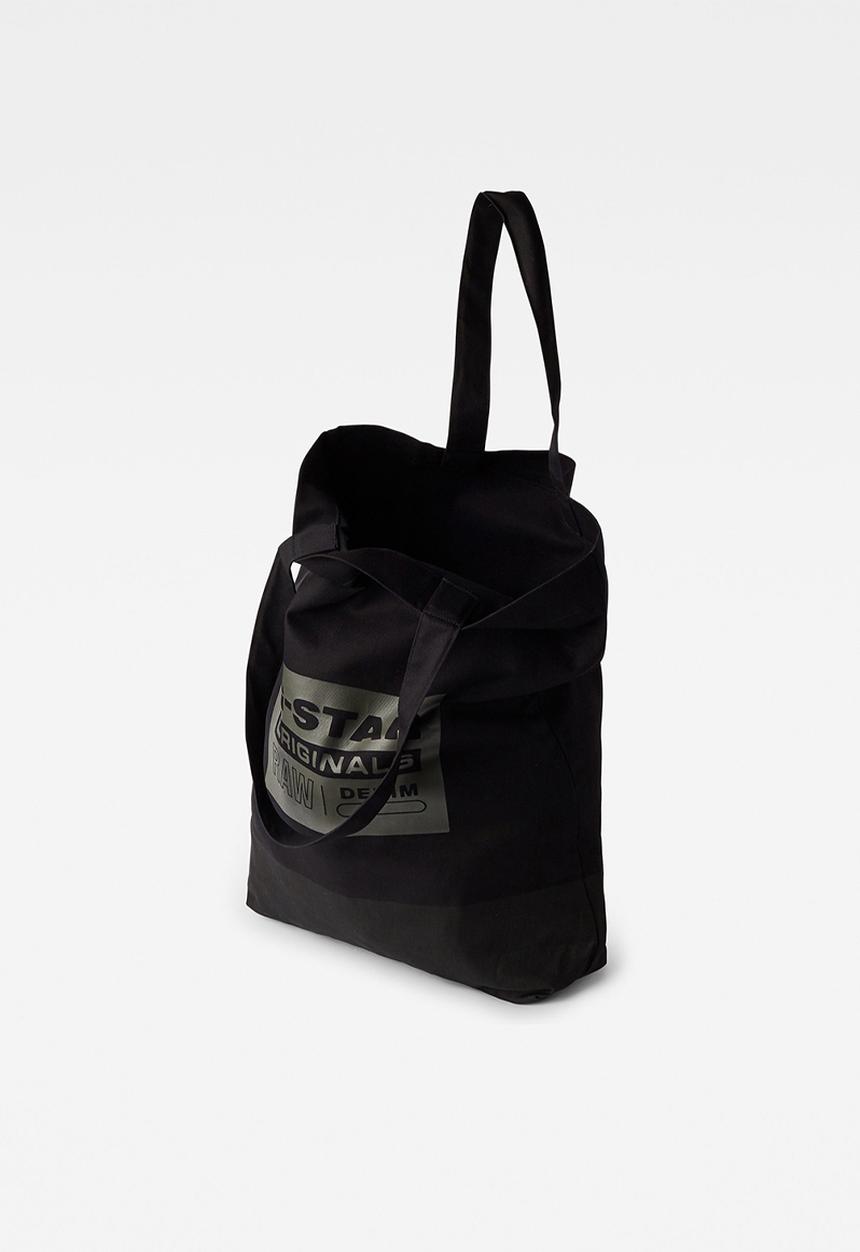 G-STAR - Canvas shopper artwork - black
