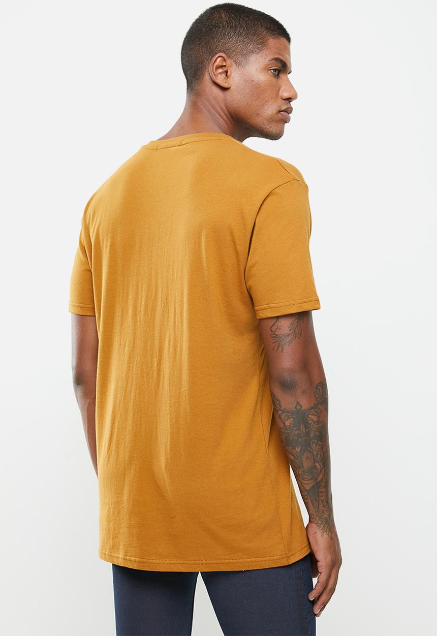 Cutty - T-shirt basic v-neck - brick