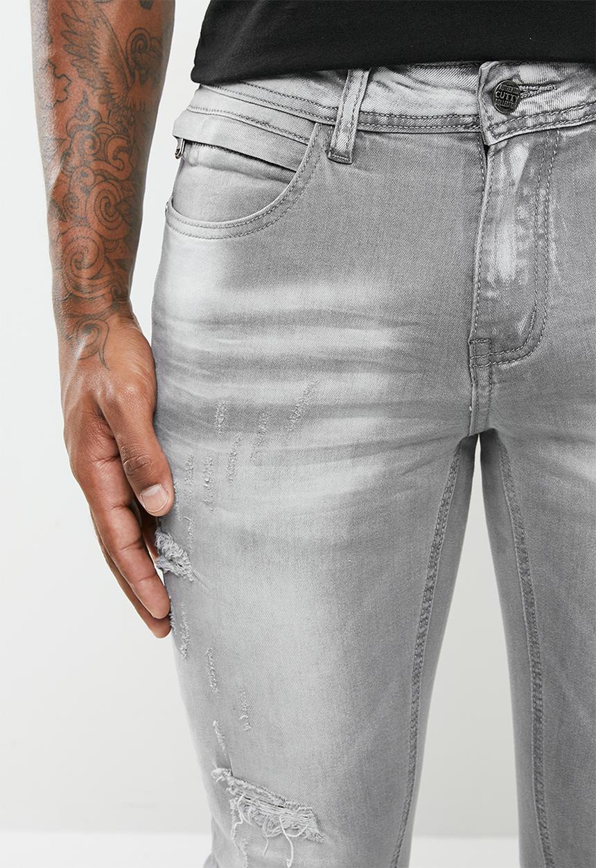 Cutty - Denim jean cropped - grey