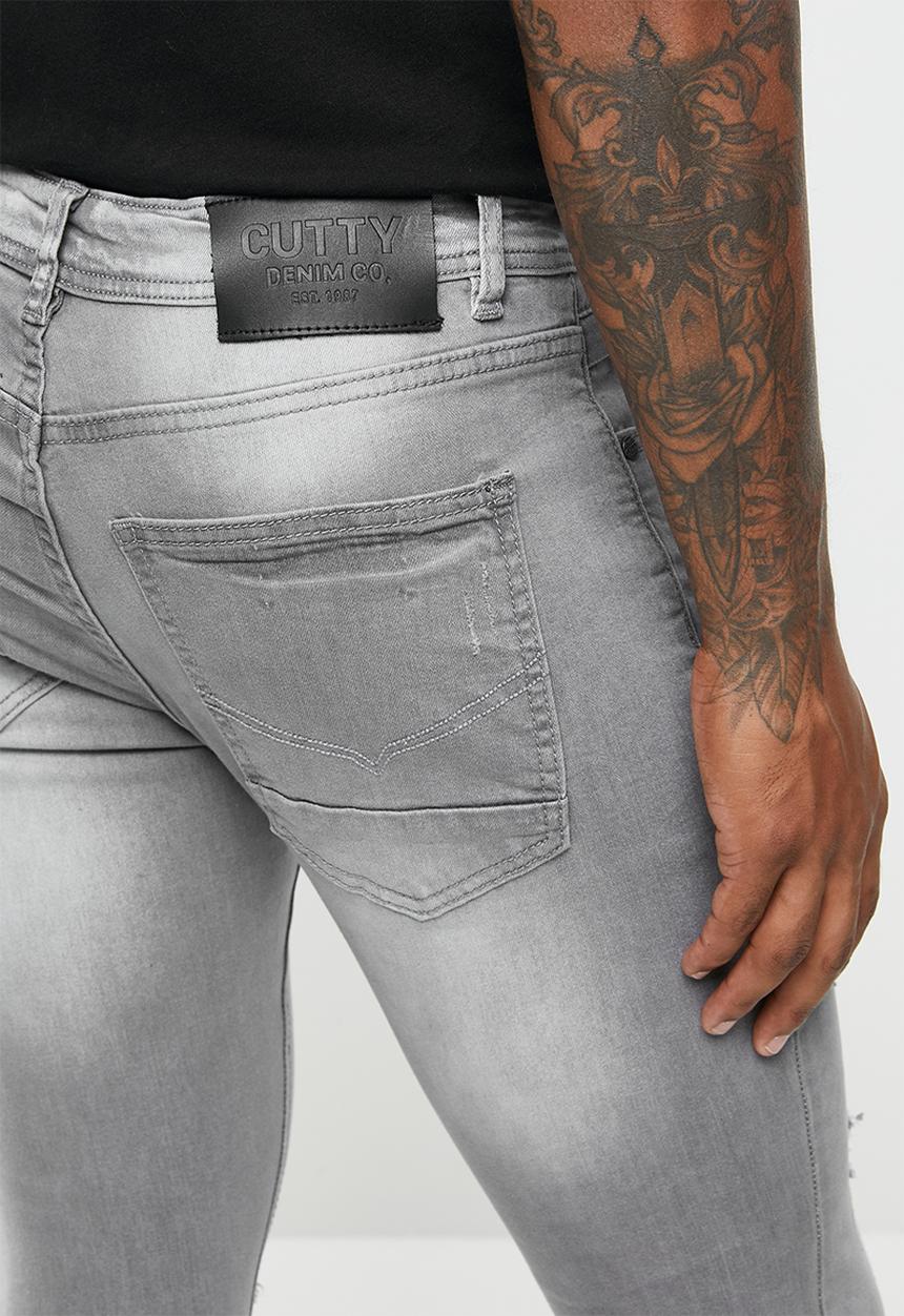 Cutty - Denim jean cropped - grey