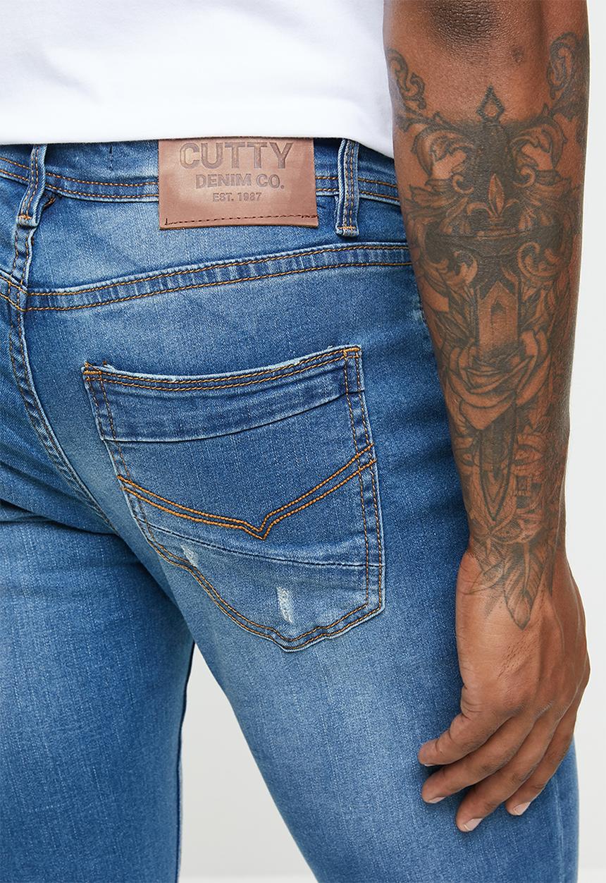 Cutty - Basic skinny denim jean - sulphur