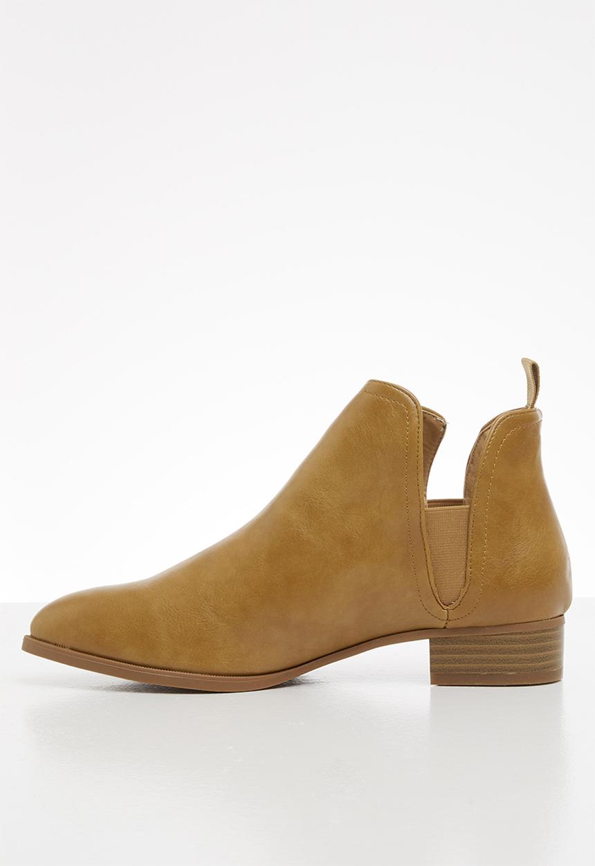 Jada - Side cut ankle boot - tan
