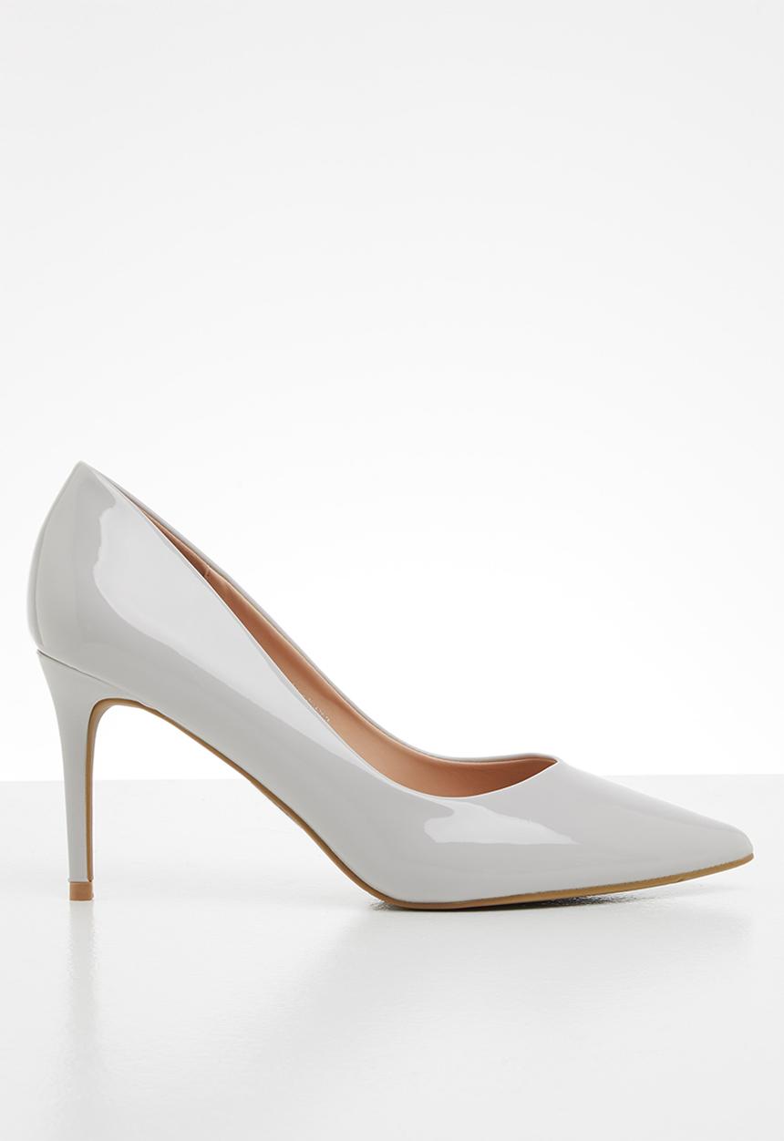Jada - Pointed stiletto court - light grey