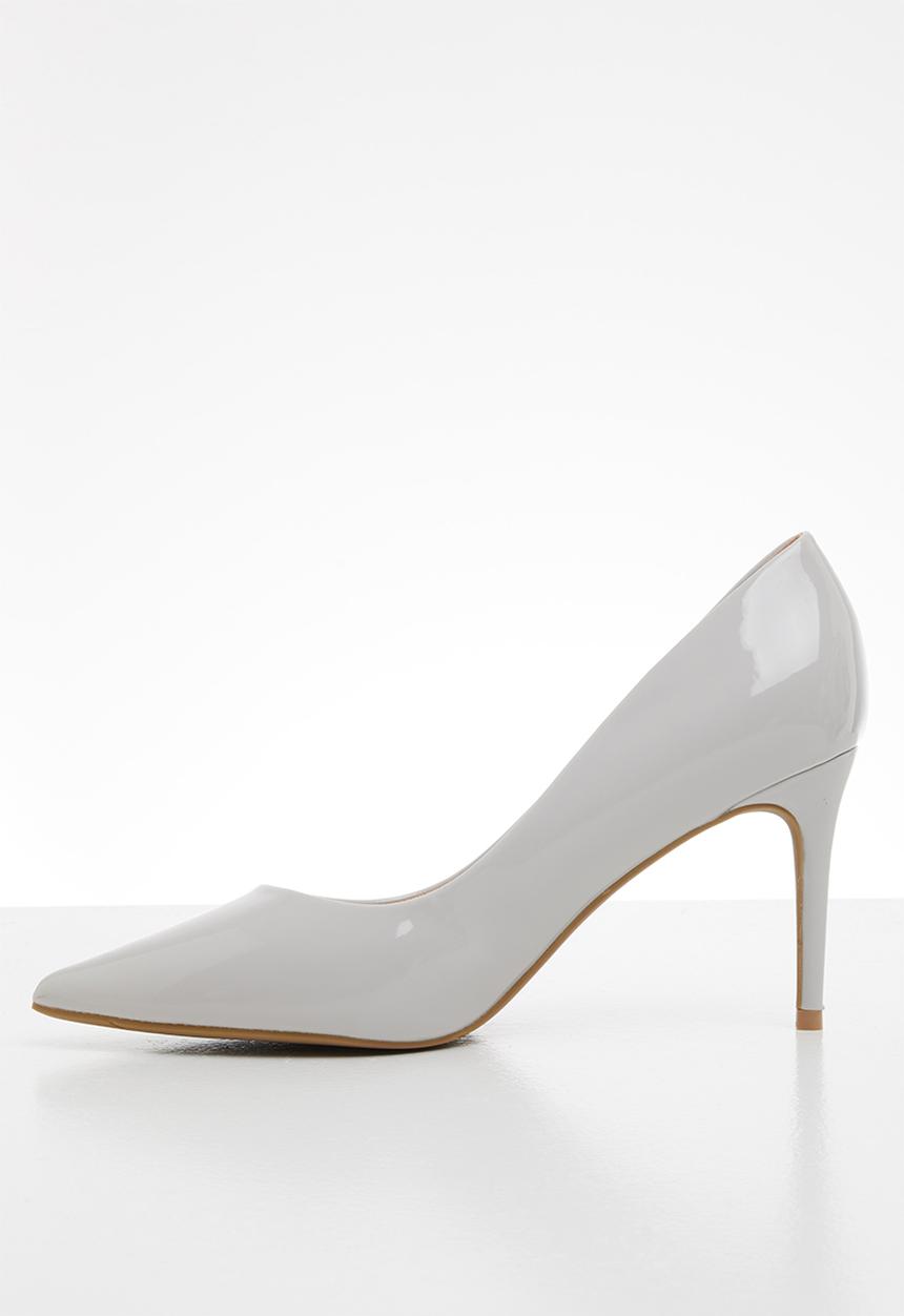 Jada - Pointed stiletto court - light grey