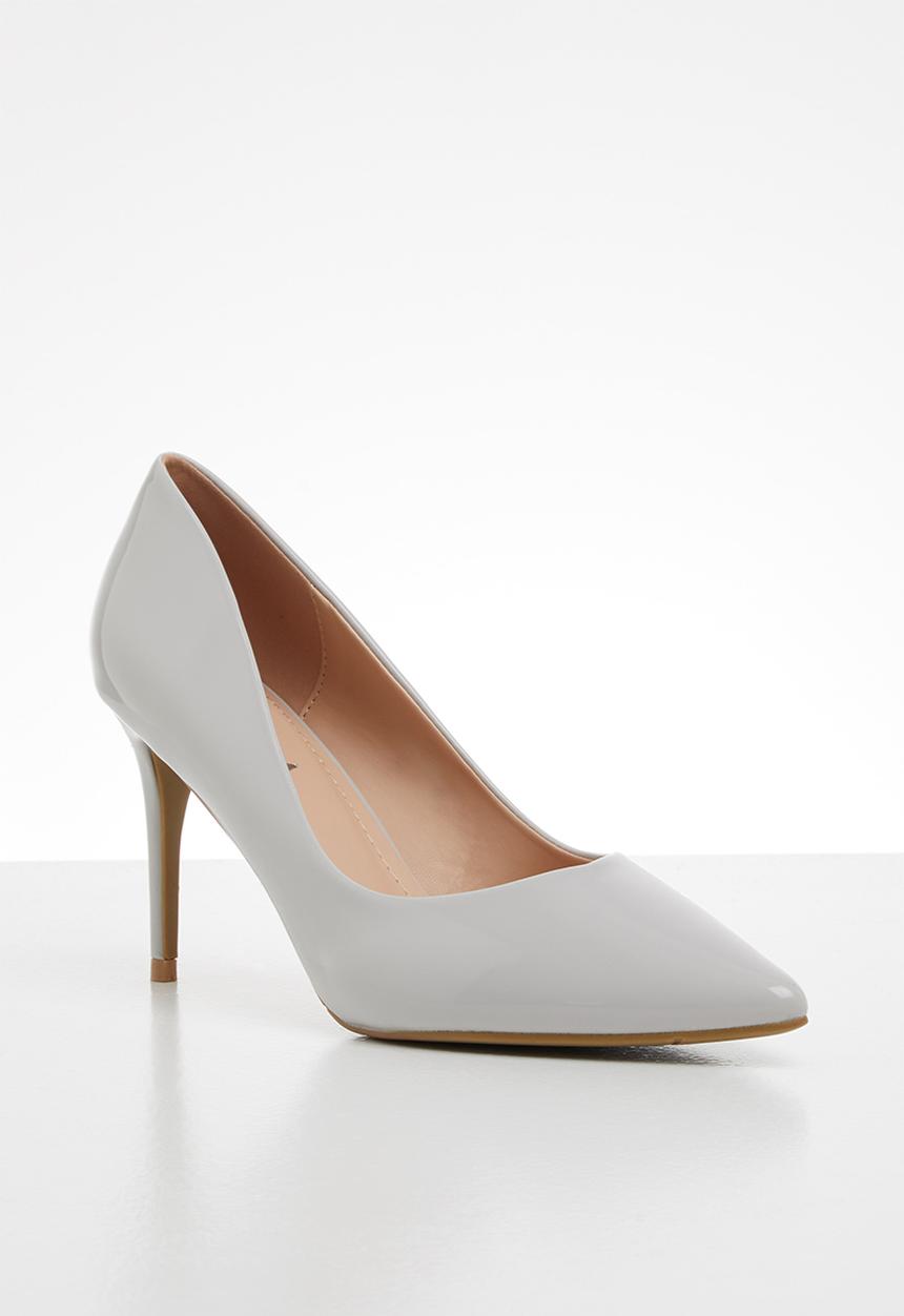 Jada - Pointed stiletto court - light grey