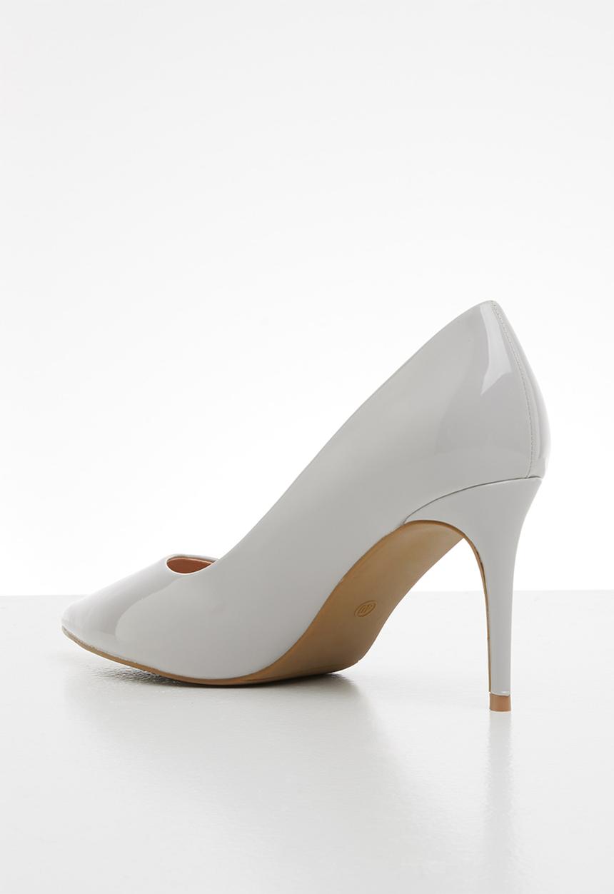 Jada - Pointed stiletto court - light grey