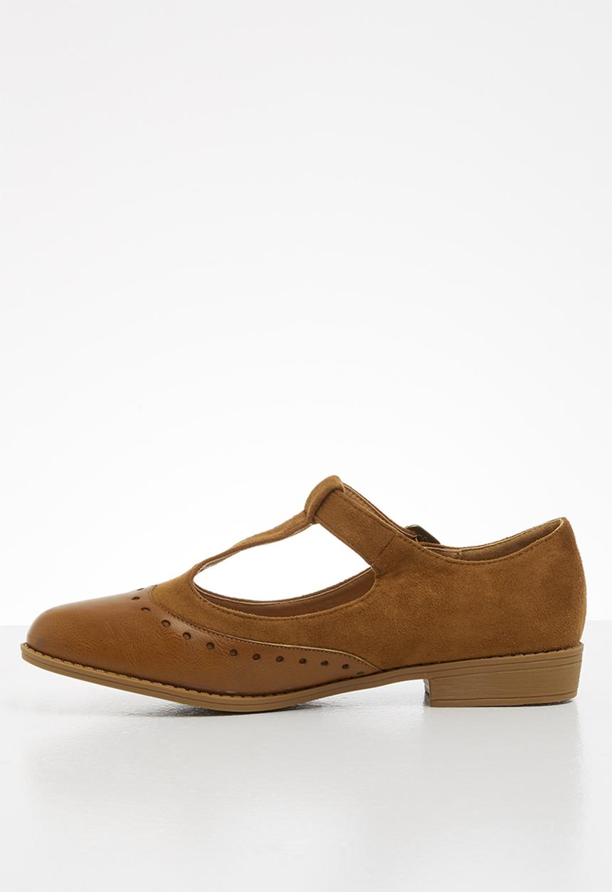 Jada - Mary jane buckle shoe - tan