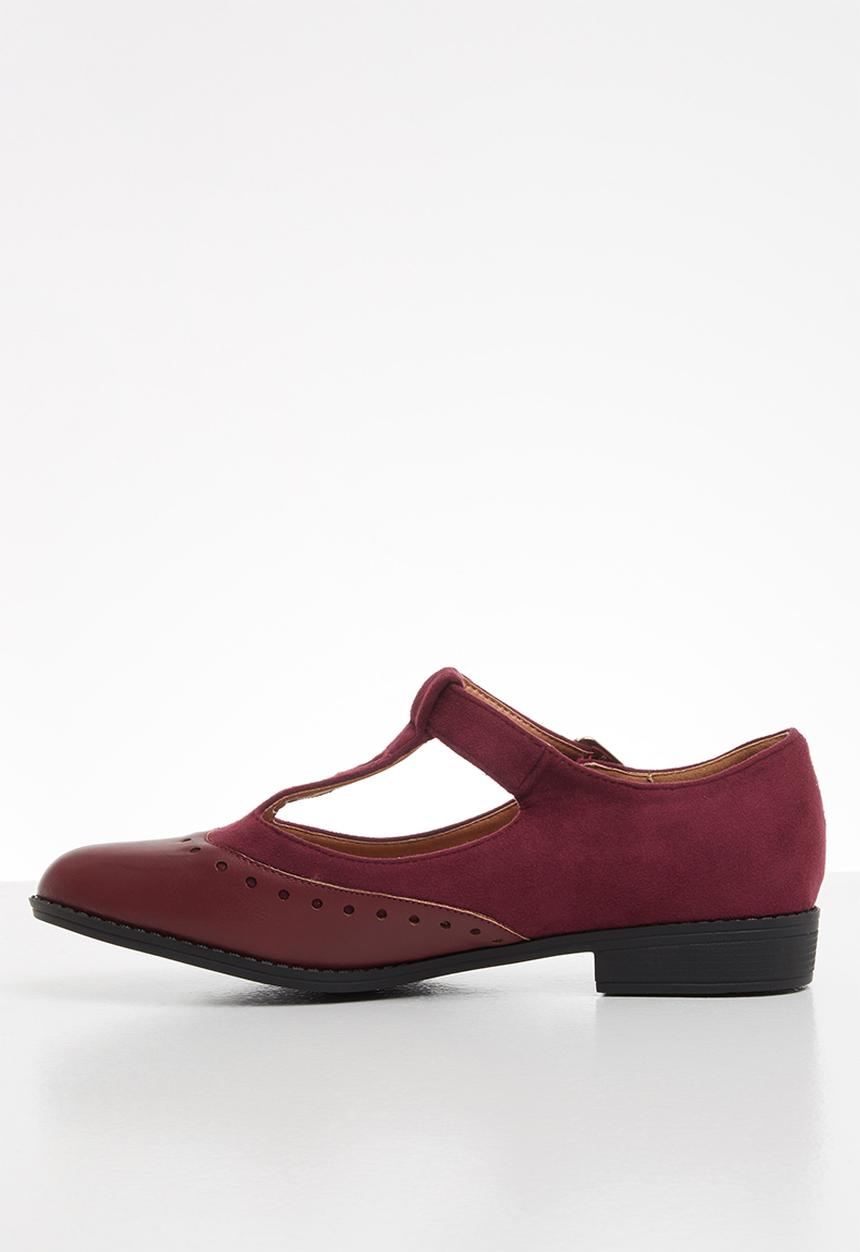Jada - Mary jane buckle shoe - burgundy