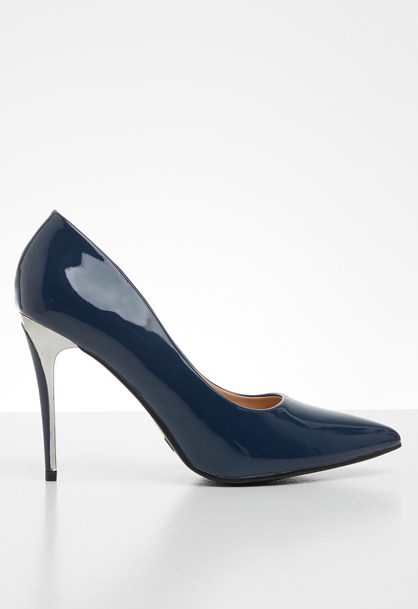 Jada - Transparent stiletto court - navy
