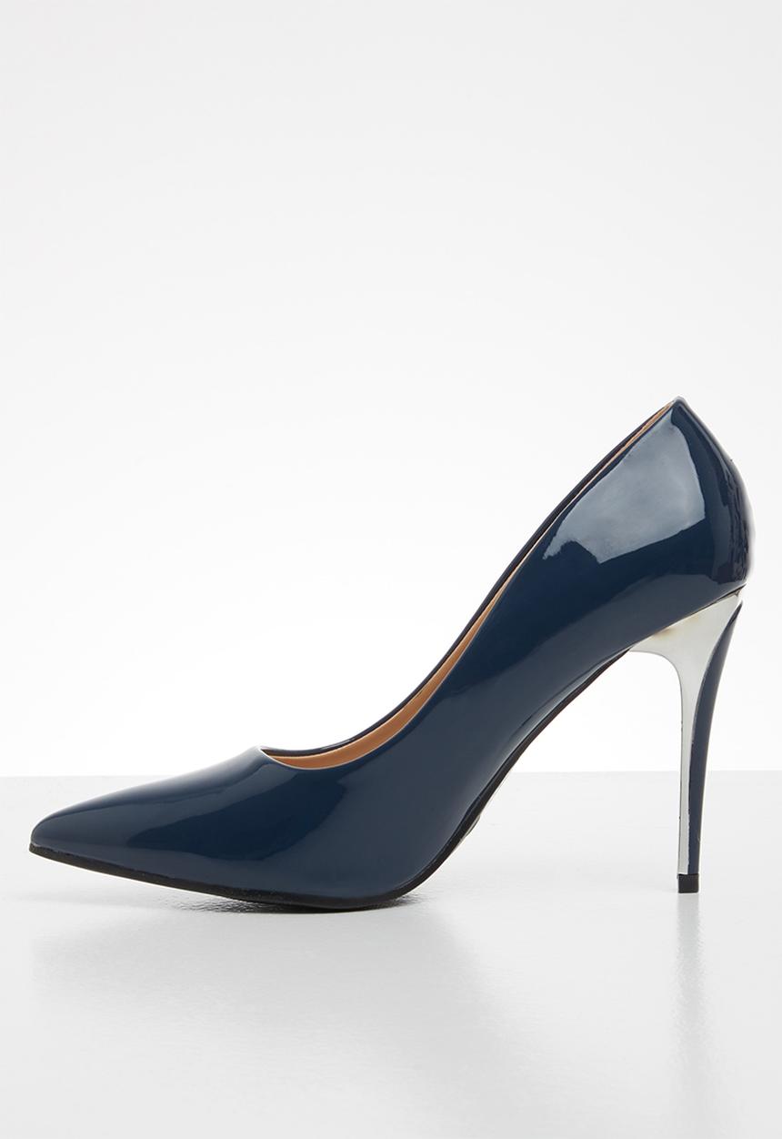Jada - Transparent stiletto court - navy
