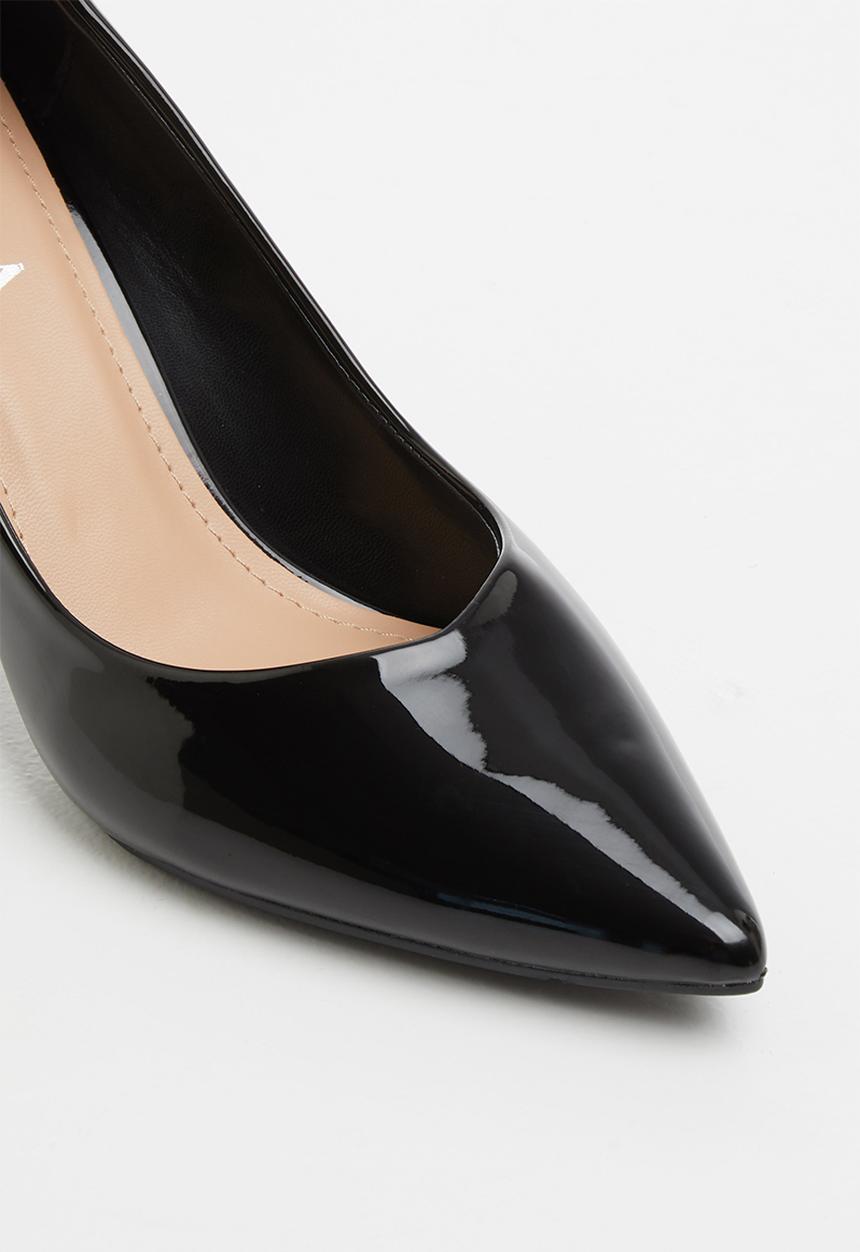 Jada - Pointed stiletto court - black