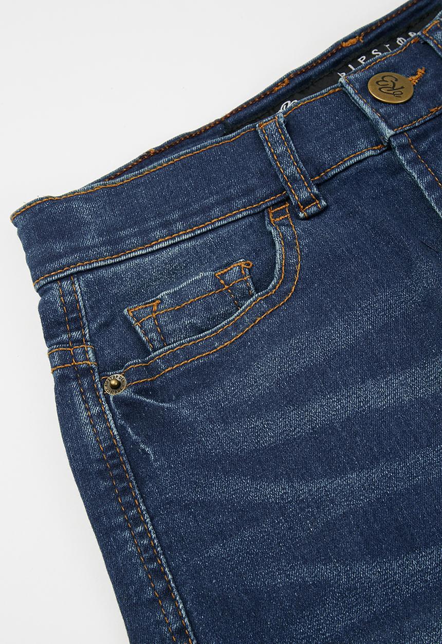 Ripstop - Fortuna basic denim shorts - blue