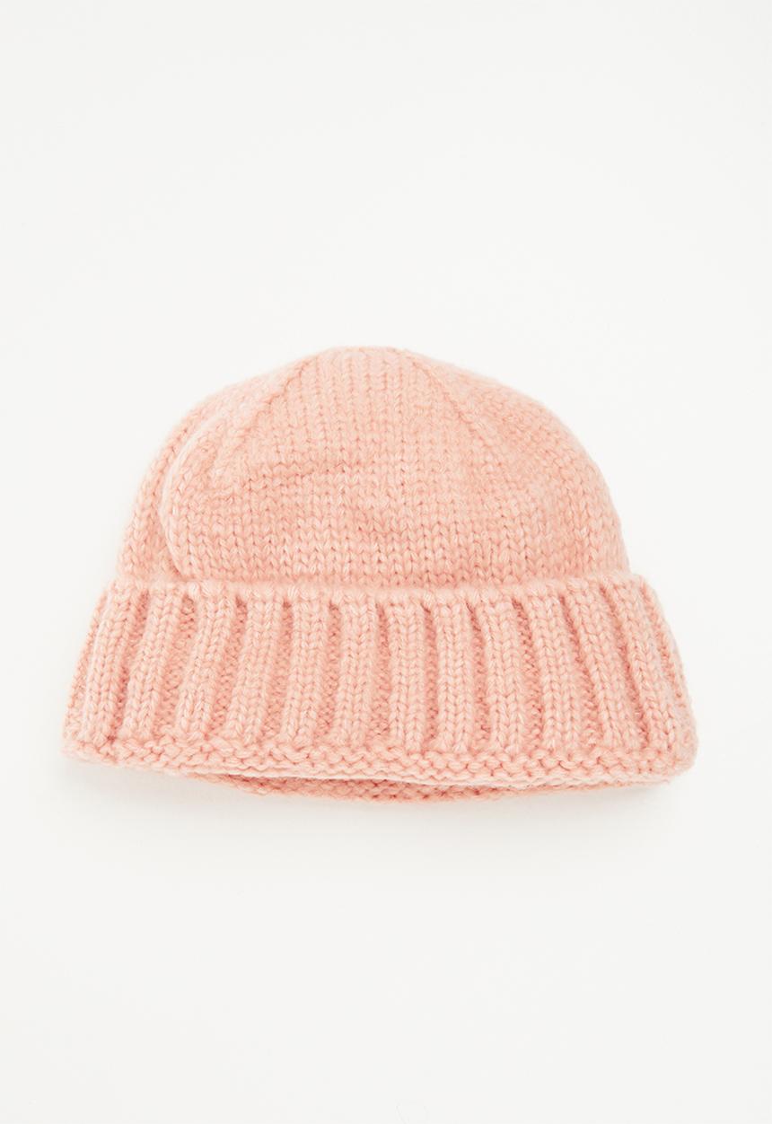 Superbalist - Knitted turn up beanie - beige