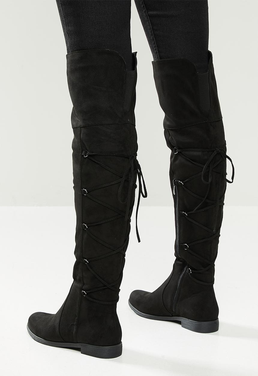 Miss Black - Dorota 3 over the knee boot - black