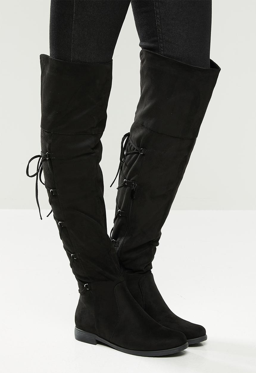 Miss Black - Dorota 3 over the knee boot - black