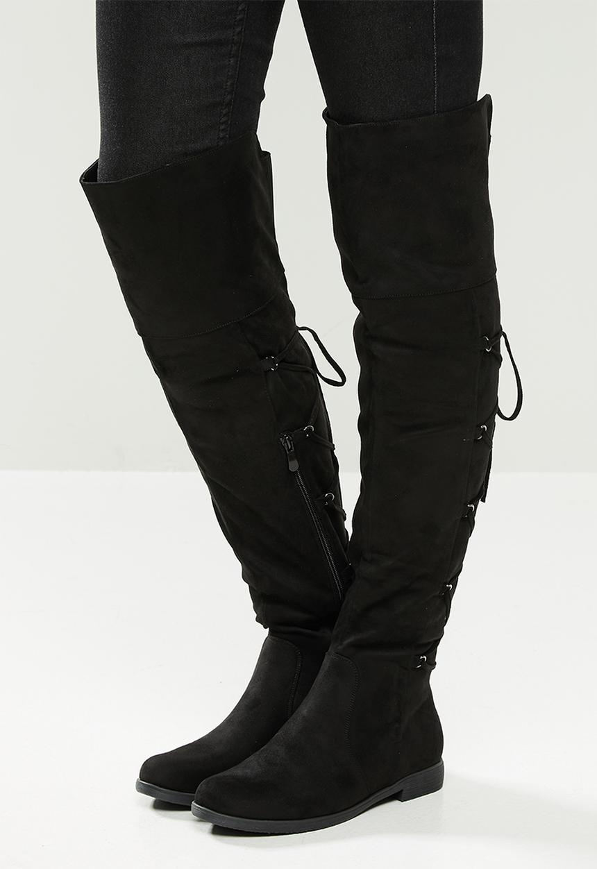 Miss Black - Dorota 3 over the knee boot - black