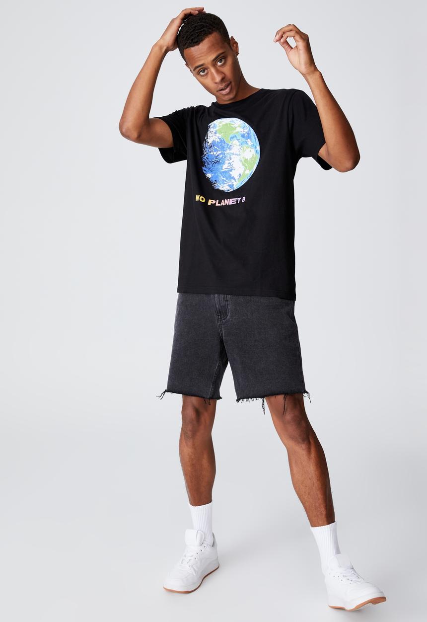 Cotton On - Tbar art t-shirt - black