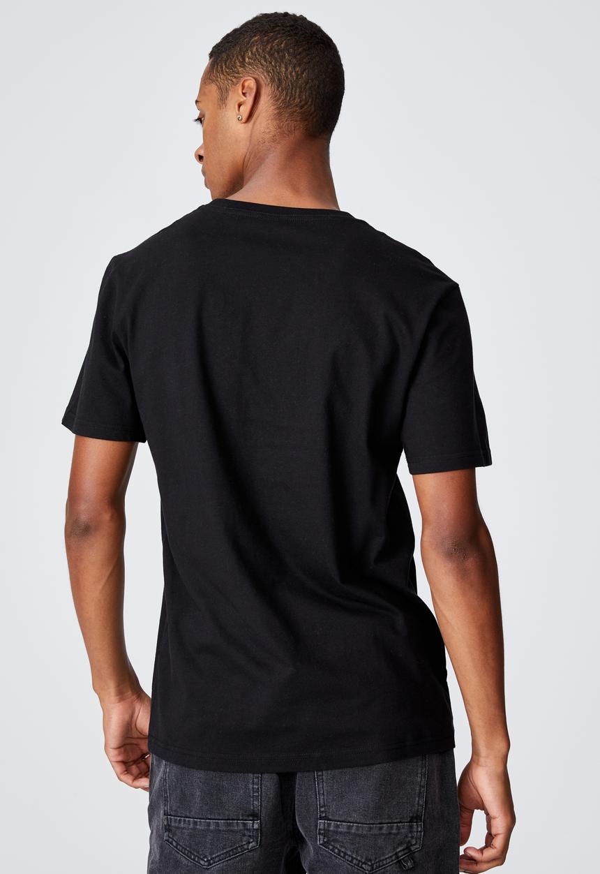 Cotton On - Tbar art t-shirt - black