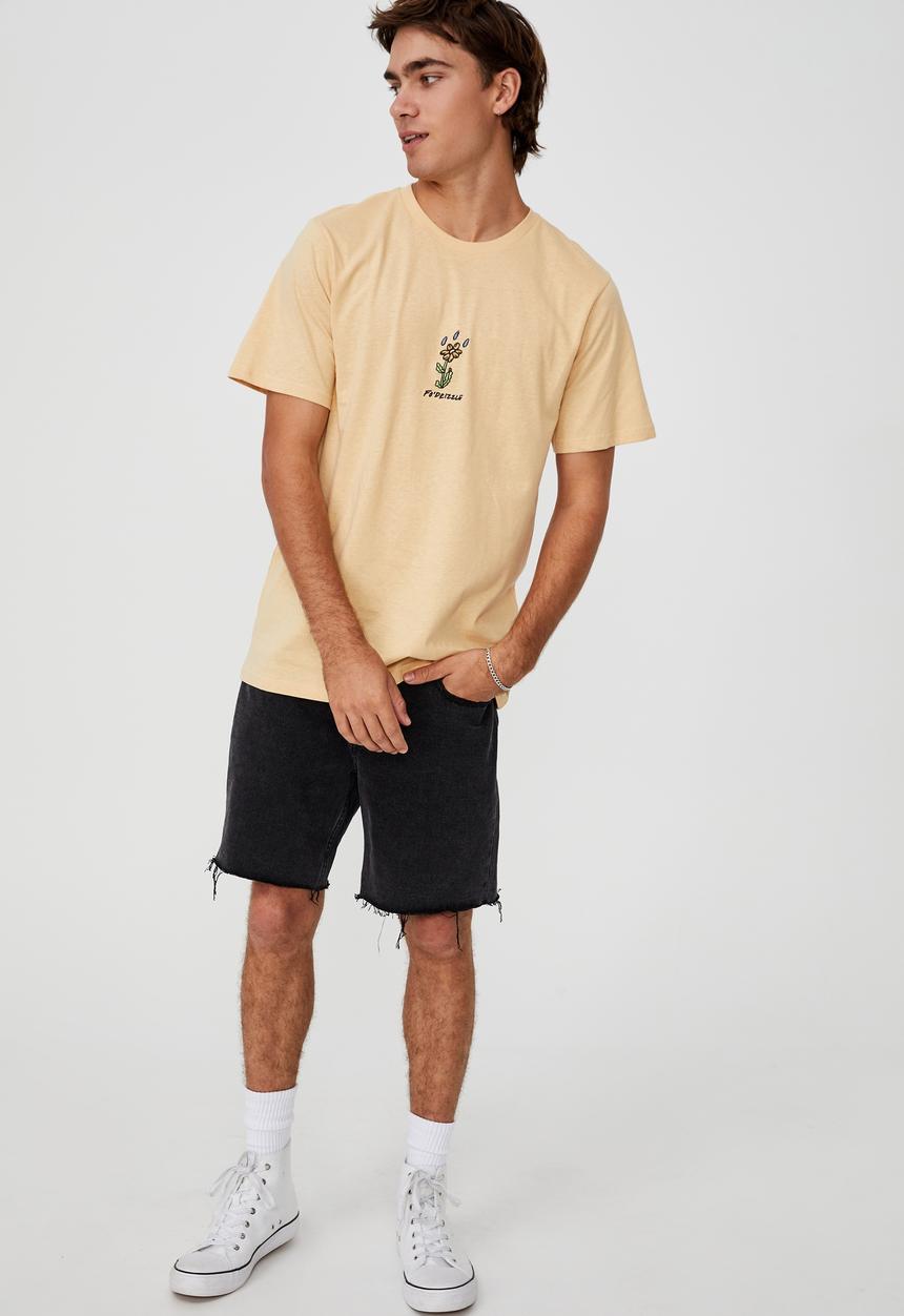 Cotton On - Tbar art T-shirt - sunbleach