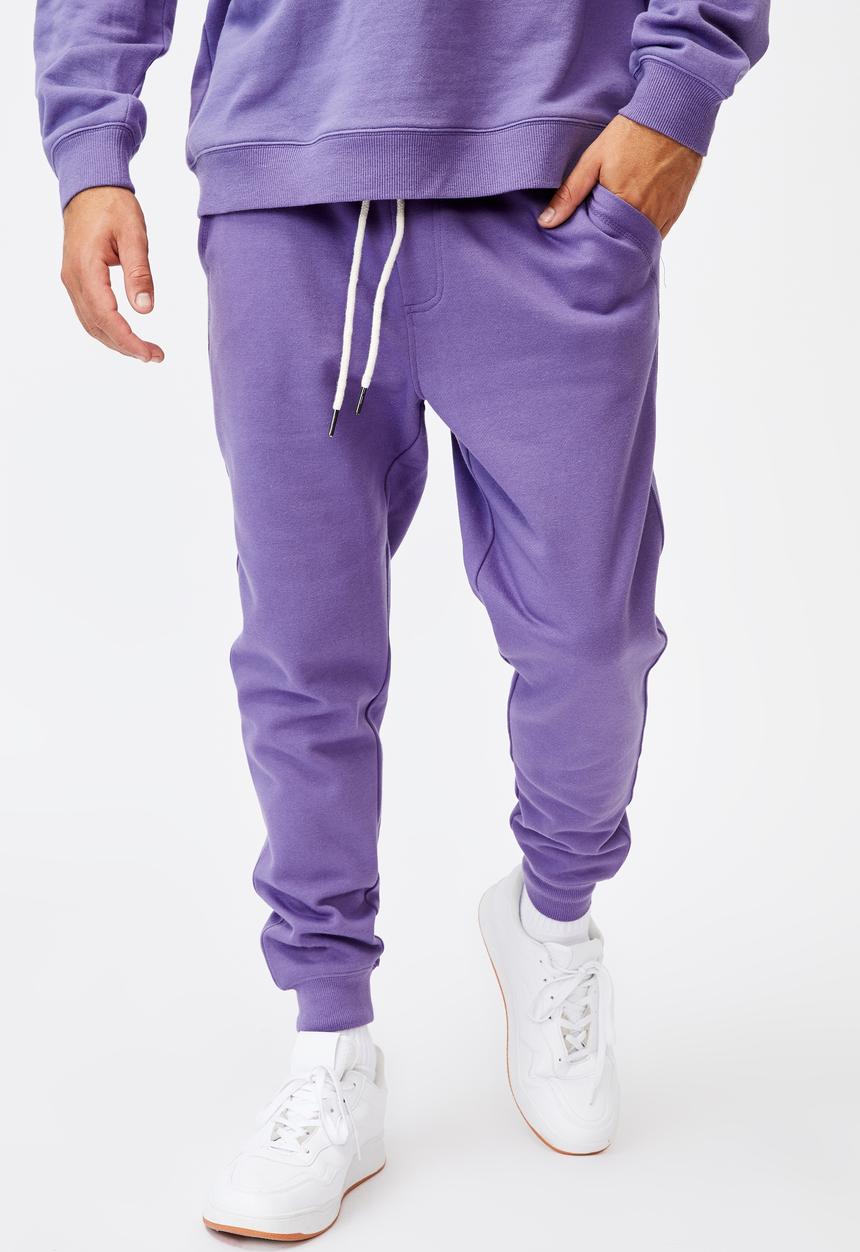 Cotton On - Trippy slim trackie - purple dream