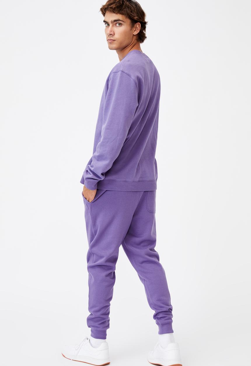 Cotton On - Trippy slim trackie - purple dream