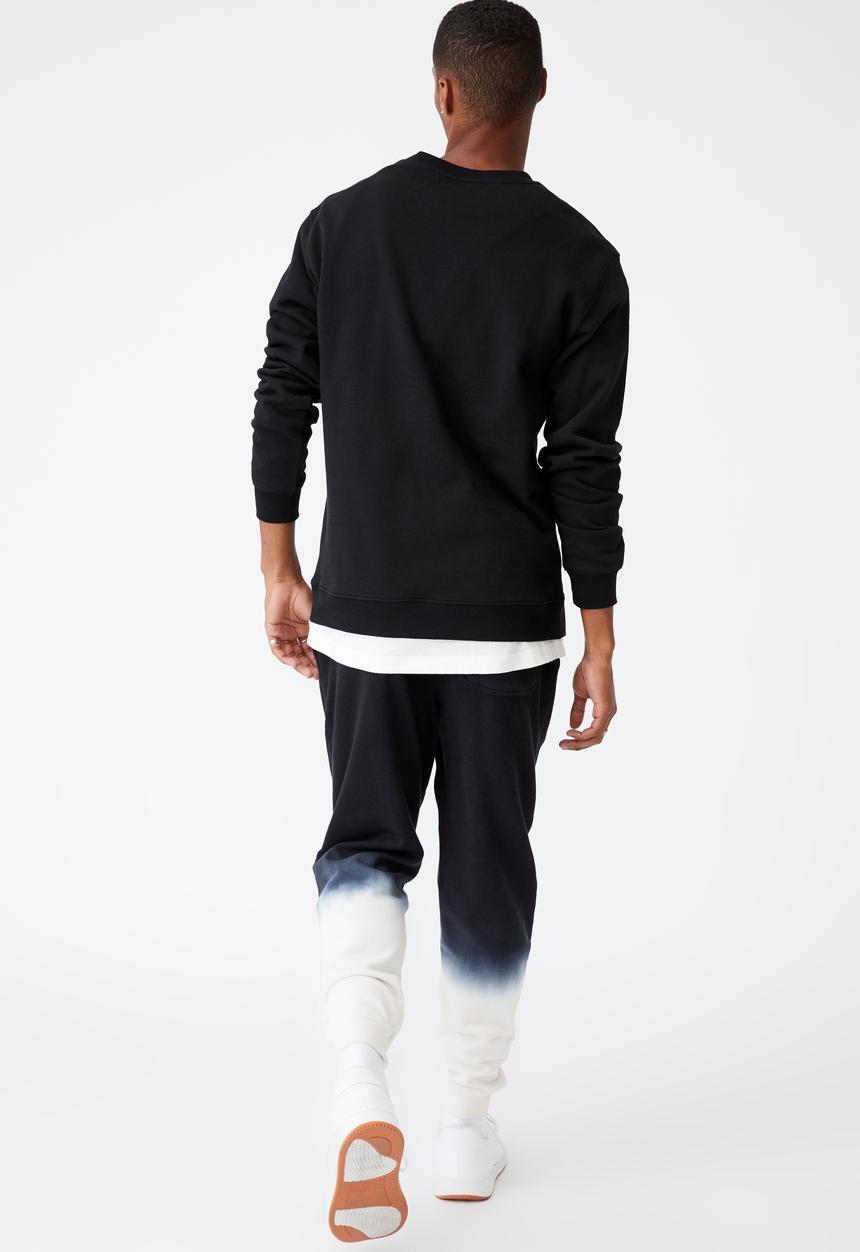 Cotton On - Trippy slim trackie - washed black