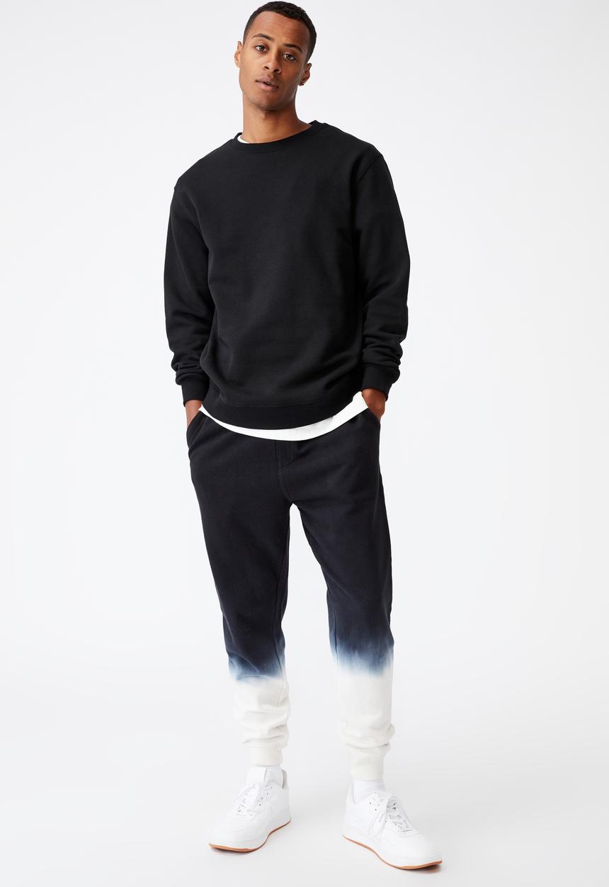 Cotton On - Trippy slim trackie - washed black