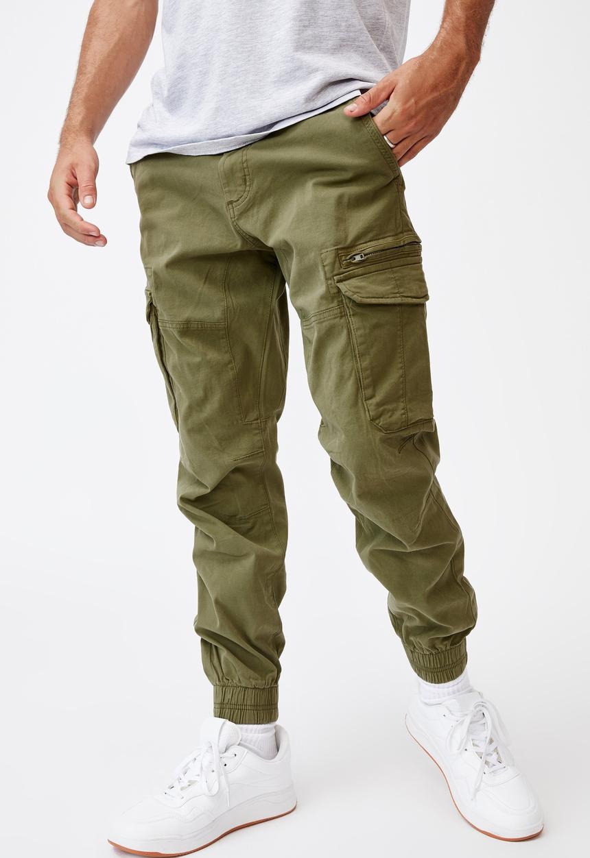 Cotton On - Urban jogger - army green cargo