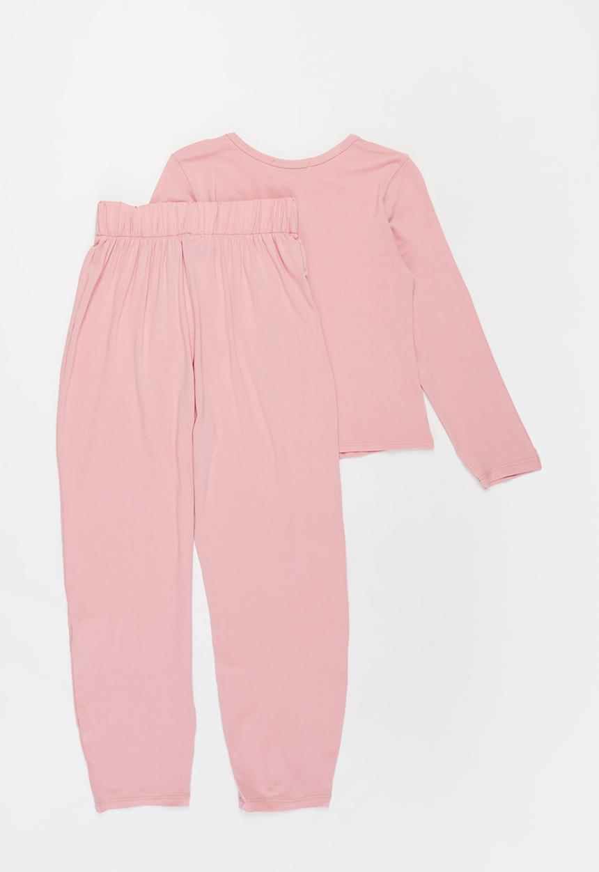 Superbalist - Girls soft feel sleep set - pink 