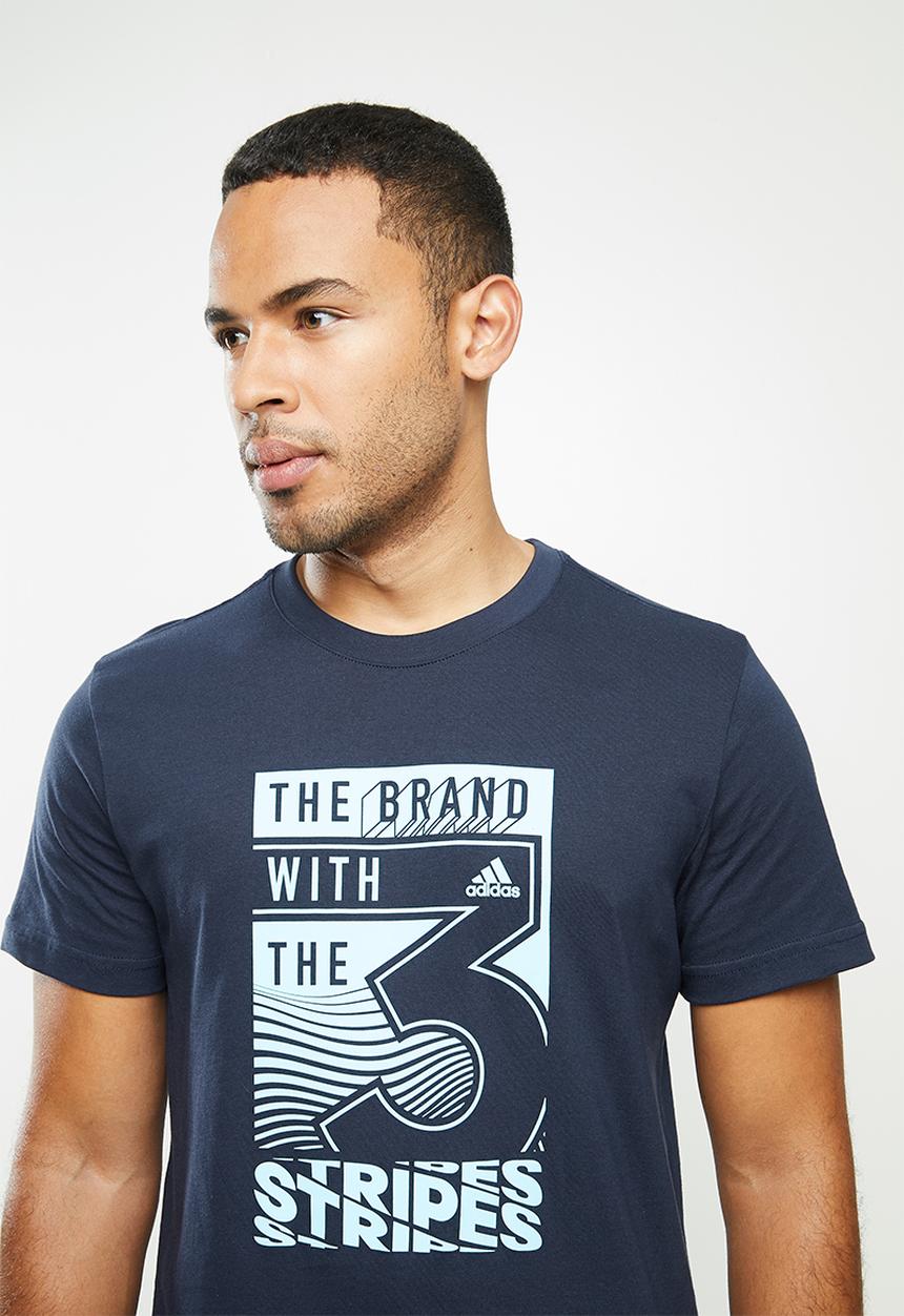 adidas Performance - Extmo slgn t-shirt - blue 
