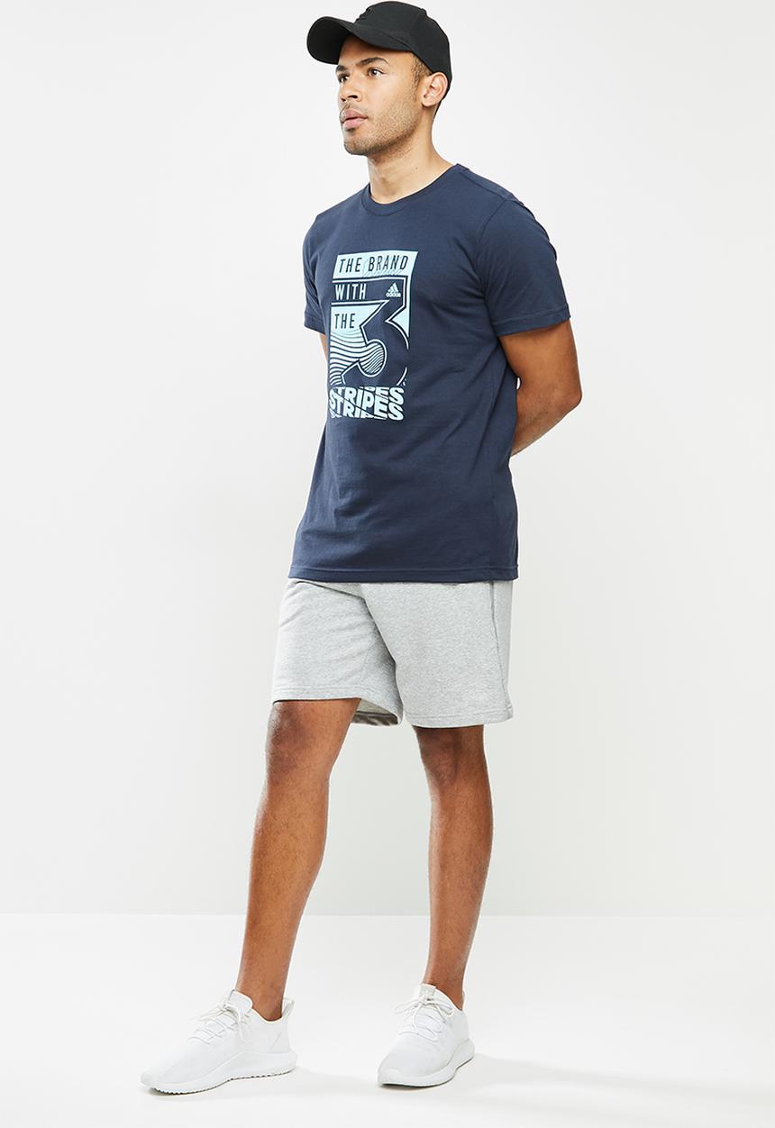 adidas Performance - Extmo slgn t-shirt - blue 