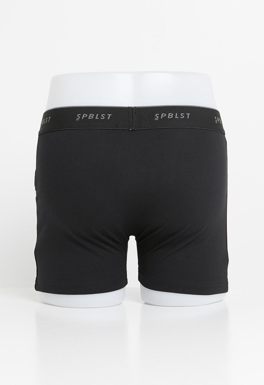 Superbalist - 5 pack tex boxer briefs - black