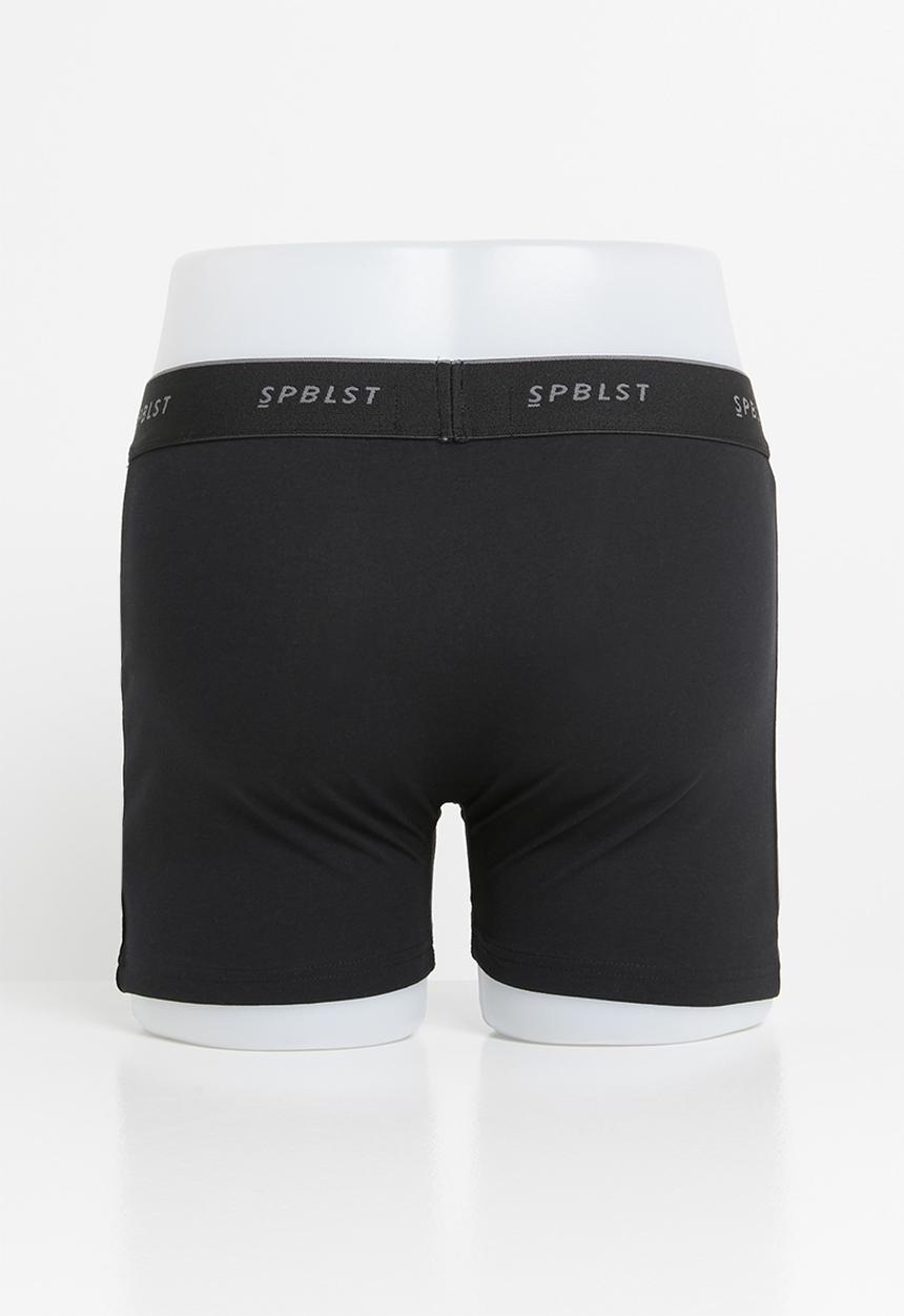 Superbalist - 2 pack tex boxer briefs - navy & black