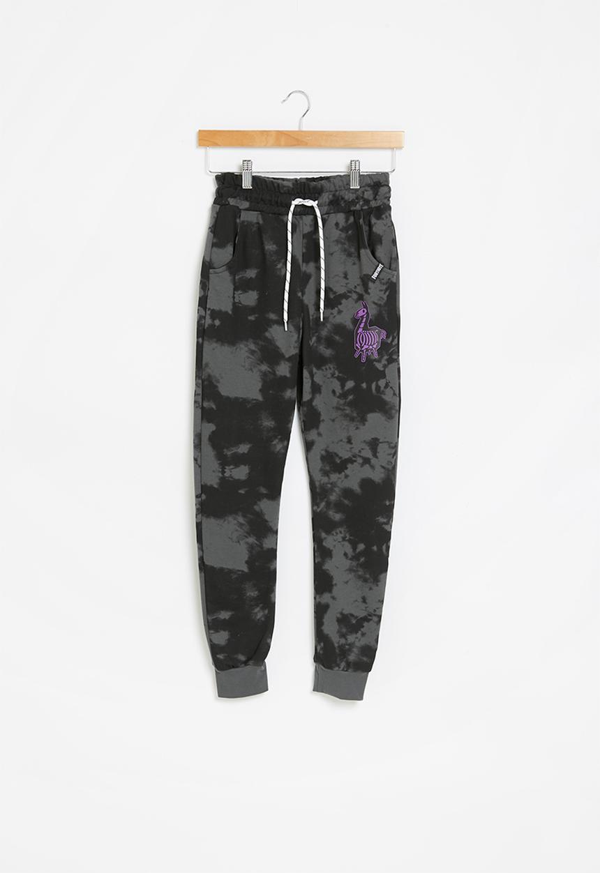 Rebel Republic - Fortnite tie dye jog pants - tie dye charcoal