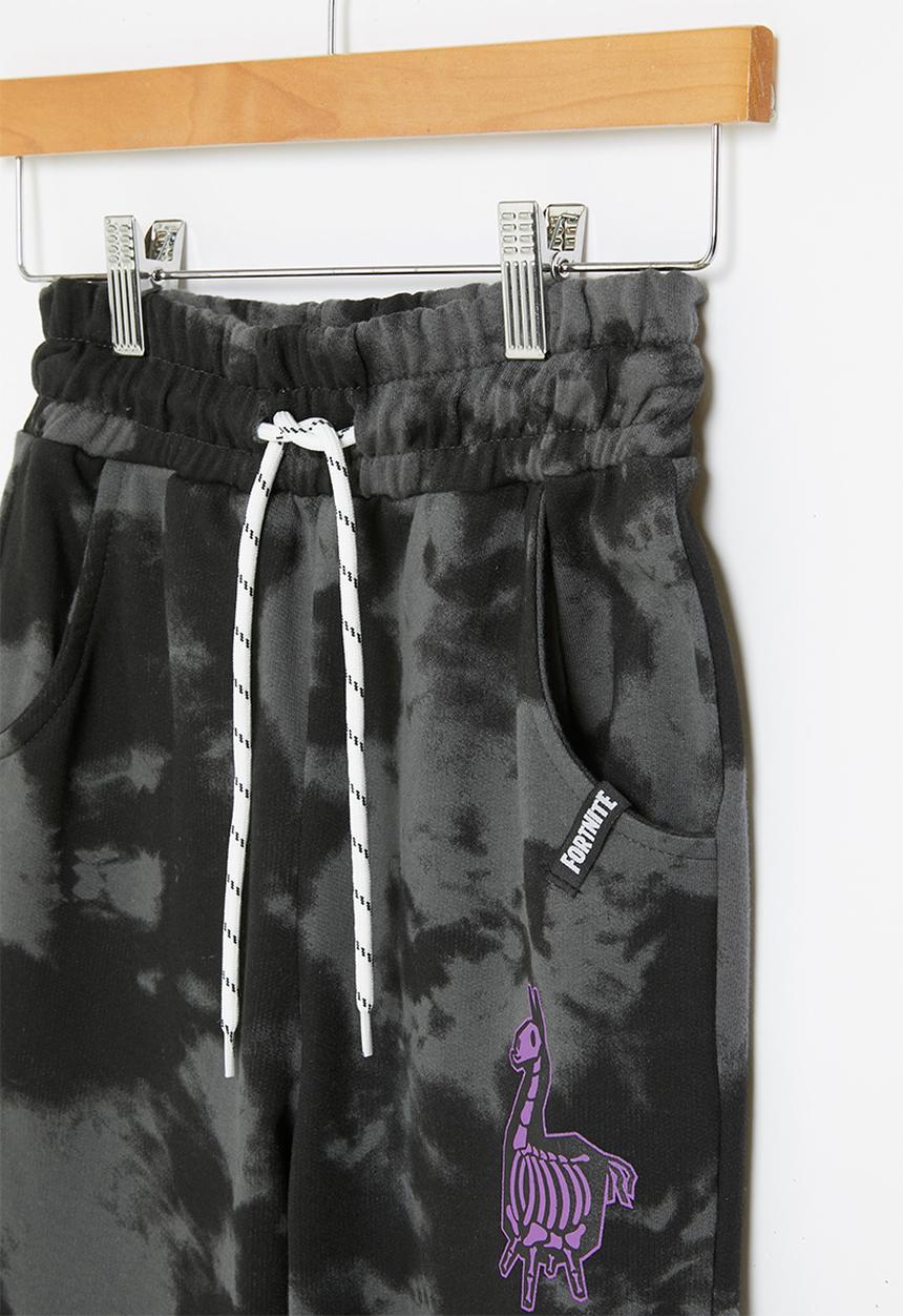 Rebel Republic - Fortnite tie dye jog pants - tie dye charcoal