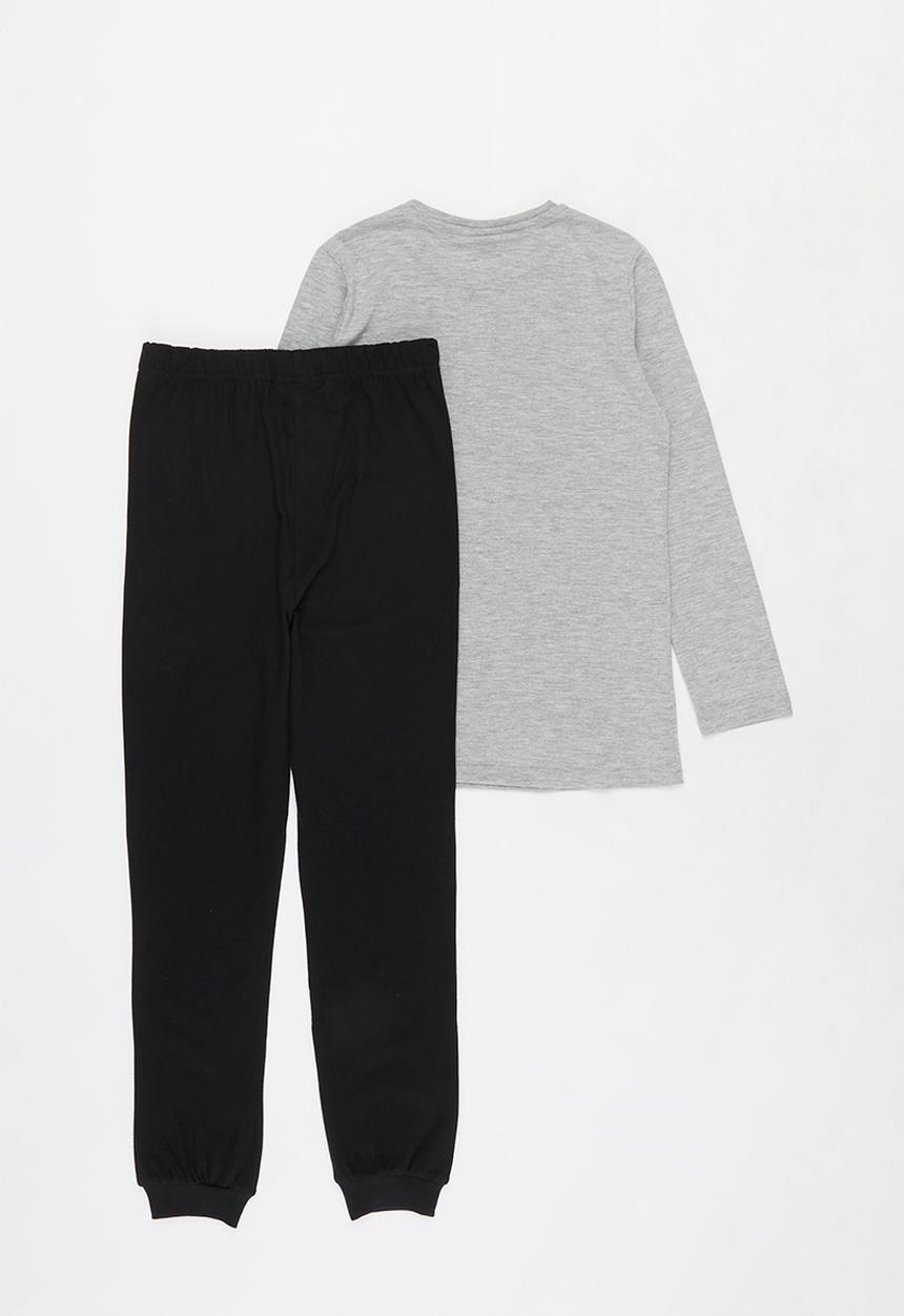 Rebel Republic - Fortnite top & pants pj set - grey & black